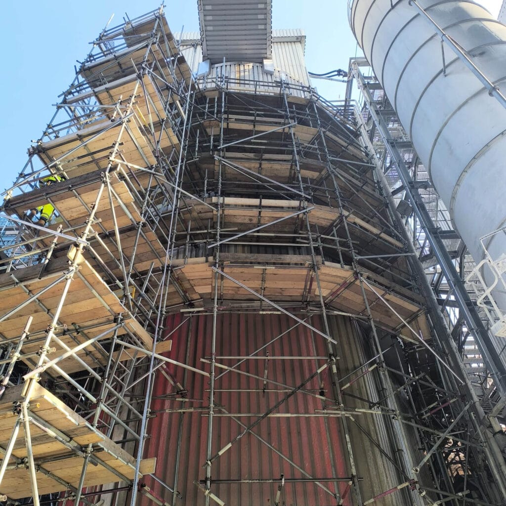 External scaffolding for Tyseley Waste, Birmingham by Dysin Access Solutions Birmingham