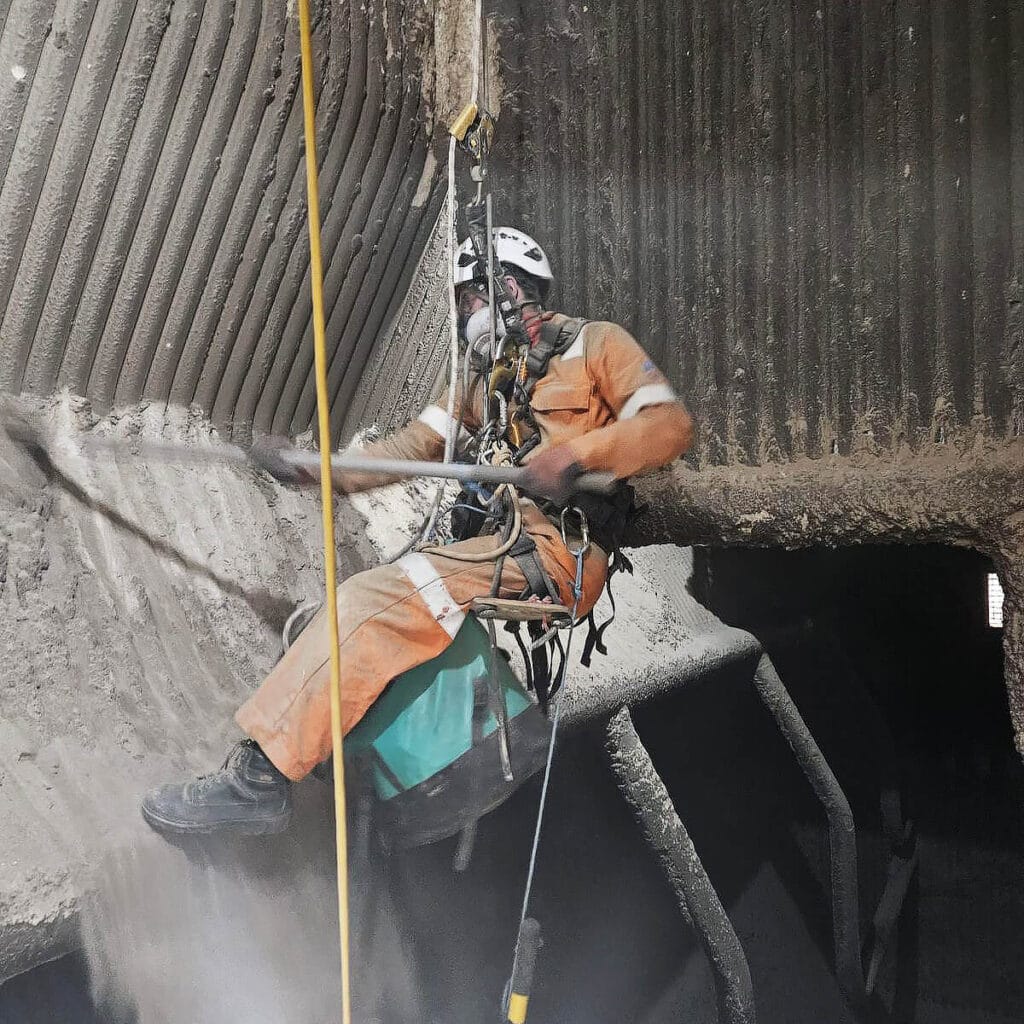 Rope access cleaning in Dudley by Dysin Access Solutions Birmingham