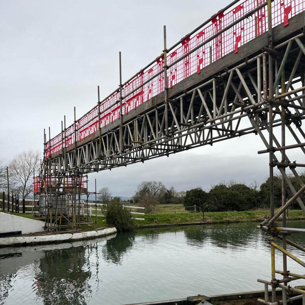 Temporary foot bridge in Bristol by Dysin Access Solutions
